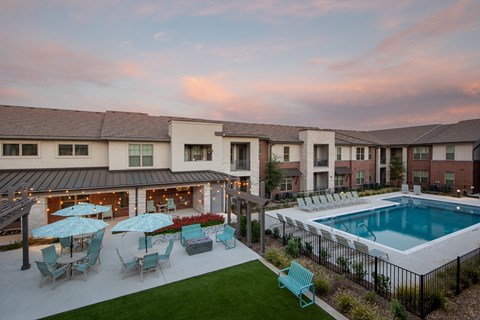 Courtyard and pool